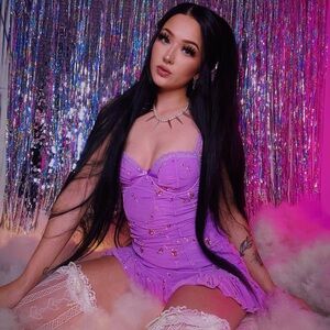 Sugar Thrillz - I’m baby mini slip dress purple